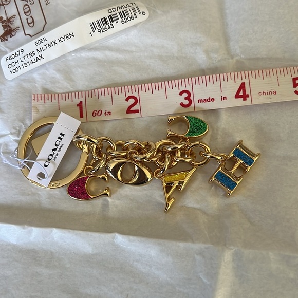 Coach signature logo key or bag charm - Picture 6 of 7